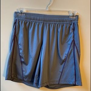 ‼️FINAL PRICE‼️ Reebok Grey Basketball Shorts Purple Lining Size M